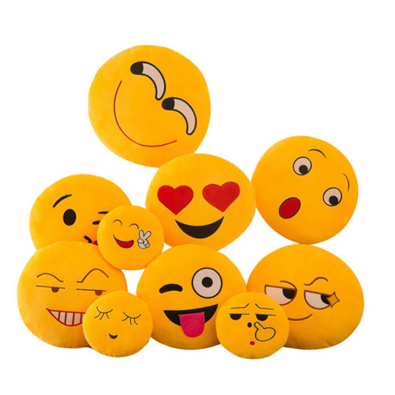 Emoji Pillows Round Cushion