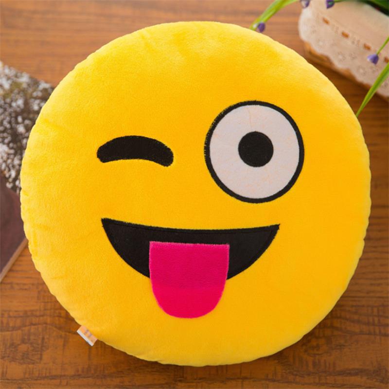 Emoji Pillows Round Cushion