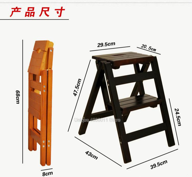 Folding Ladder Wooden Material