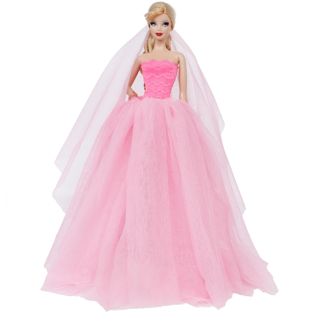 Doll Dress Wedding Gown Toys