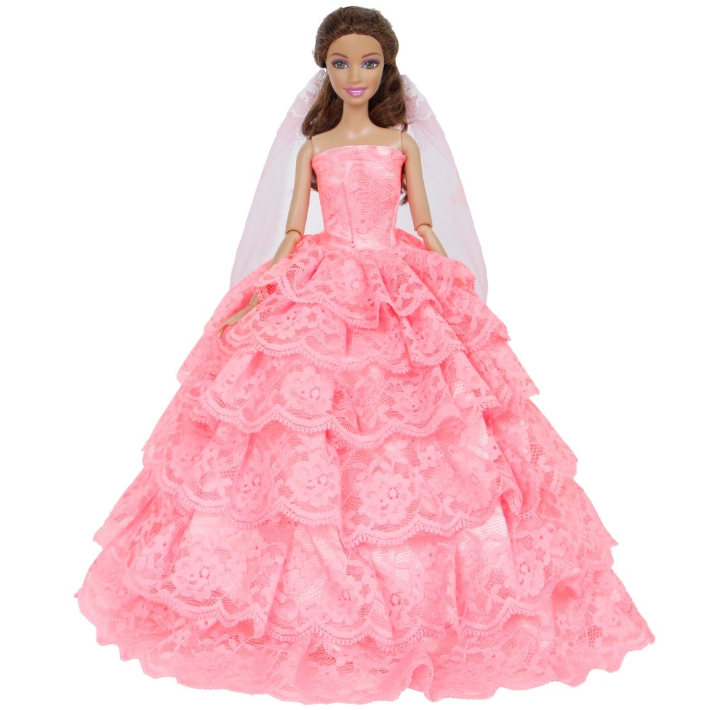 Doll Dress Wedding Gown Toys
