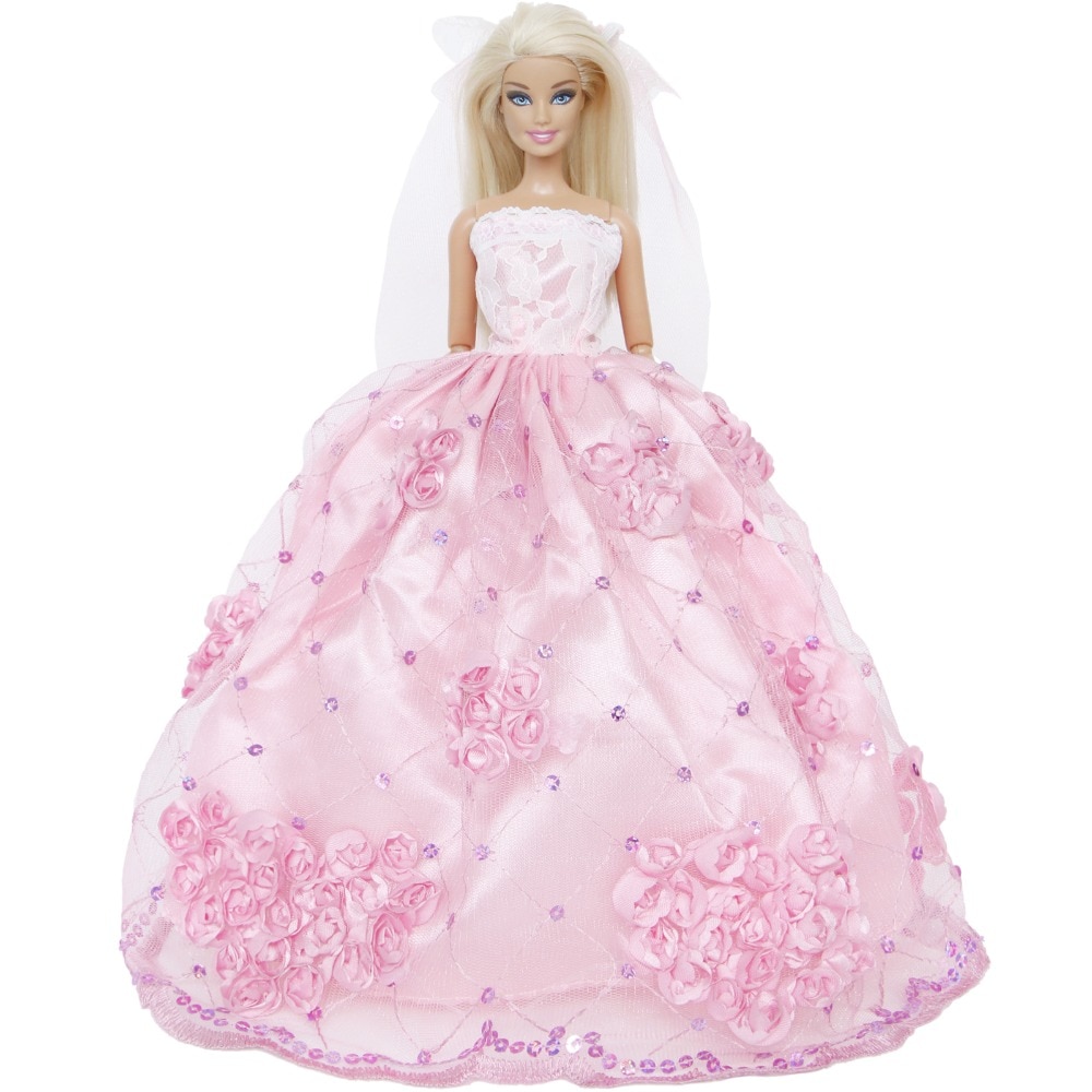 Doll Dress Wedding Gown Toys