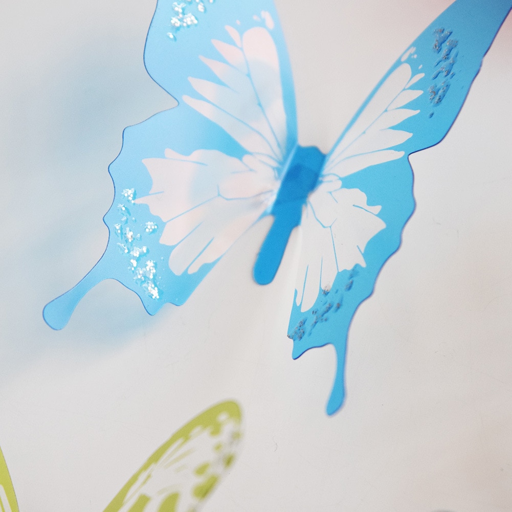 Removable Wall Decals 3D Butterflies (18 pieces)