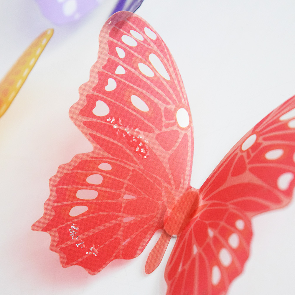 Removable Wall Decals 3D Butterflies (18 pieces)