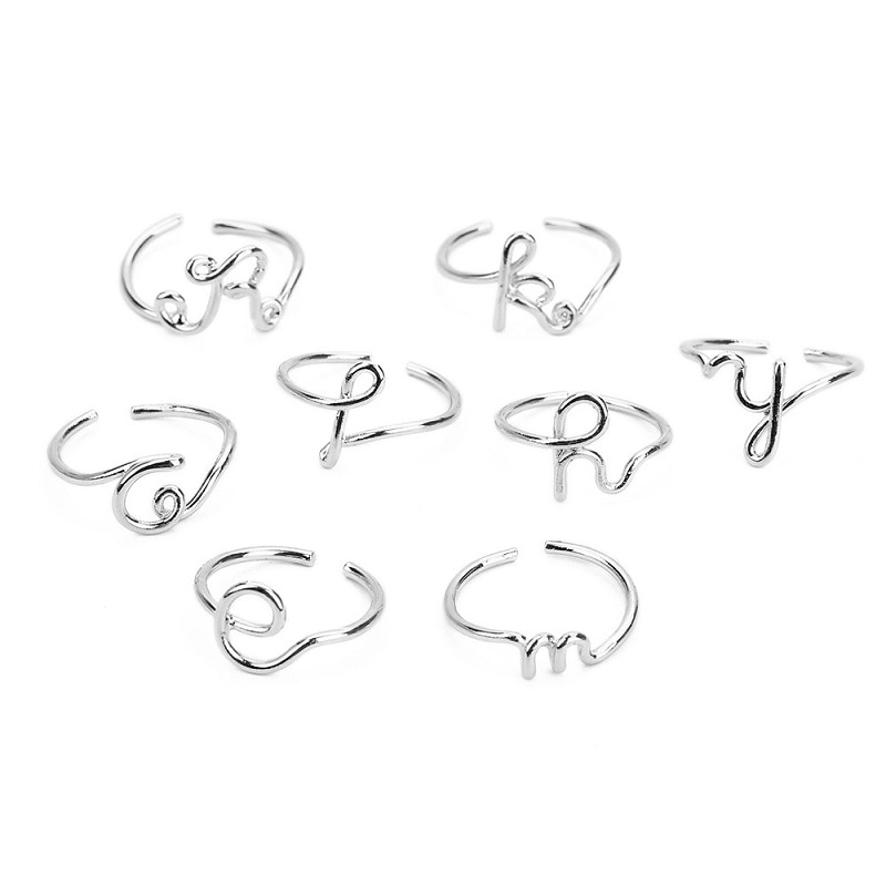 Personalized Rings Name Initial