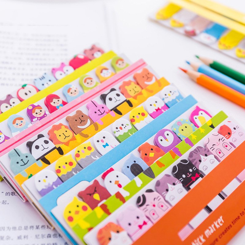 Memo Pad Cute Bookmarks