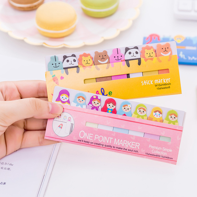 Memo Pad Cute Bookmarks