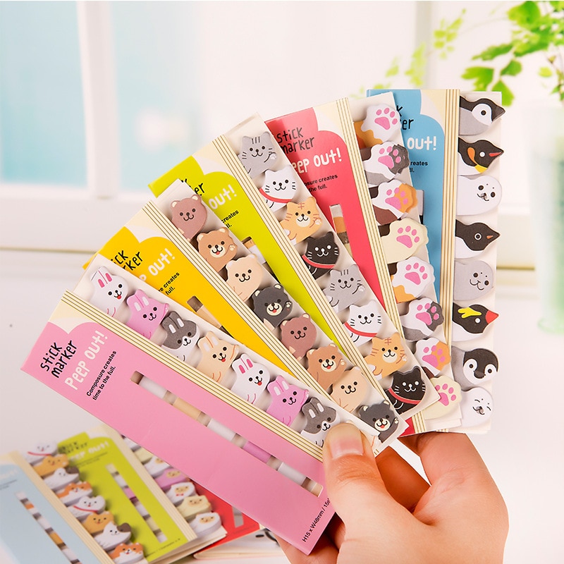 Memo Pad Cute Bookmarks