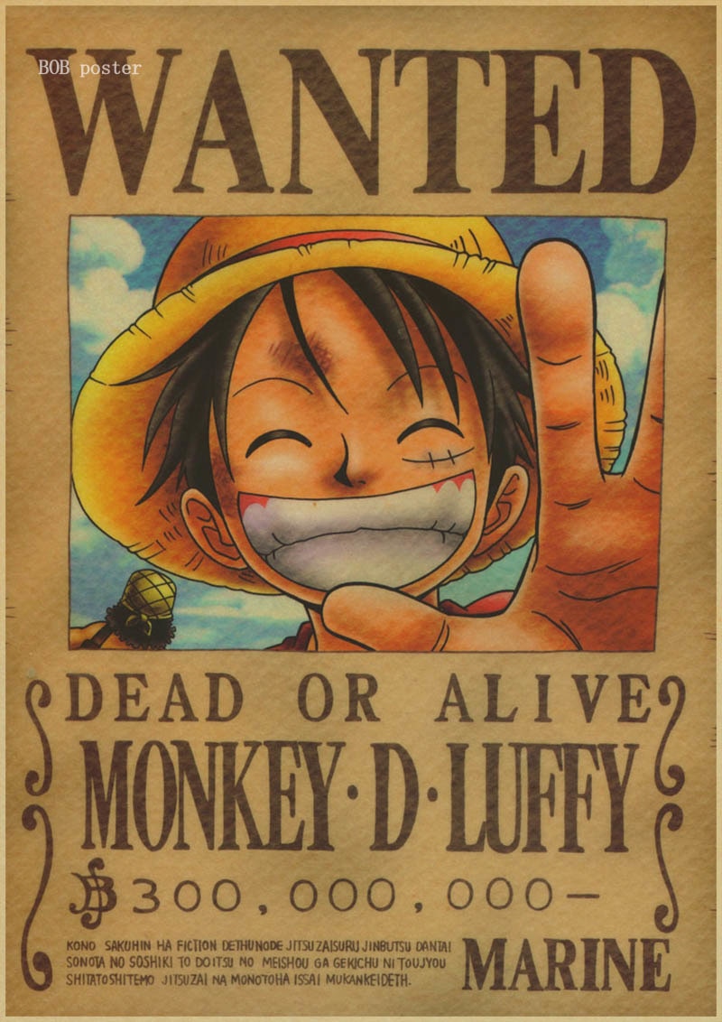 One Piece Poster Wall Sticker