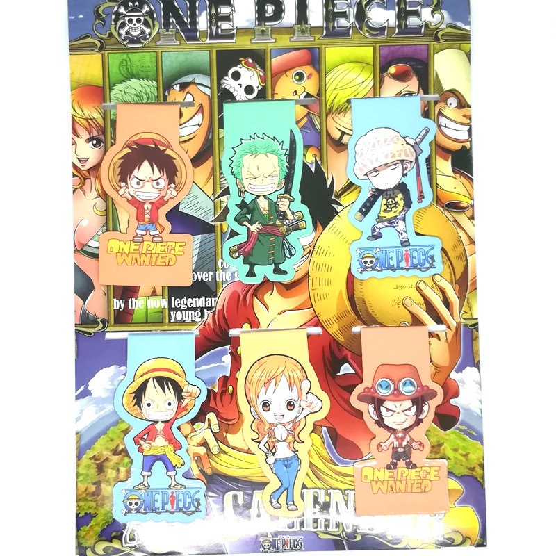 Magnetic Bookmarks One Piece Designs (Set of 6)
