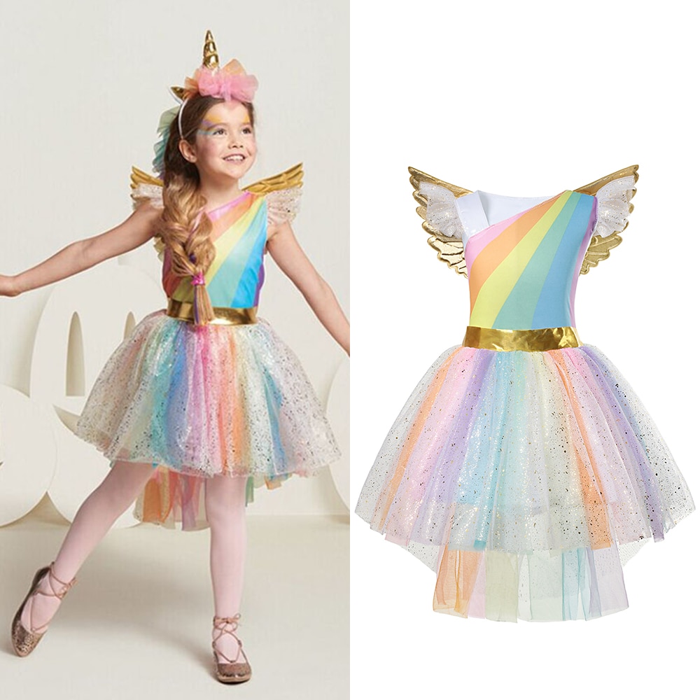 Unicorn Costume Kids Party Dress