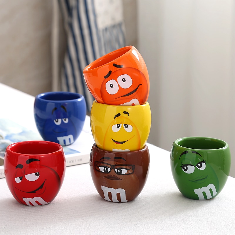 Cute Mugs Cartoon M&Ms Cups