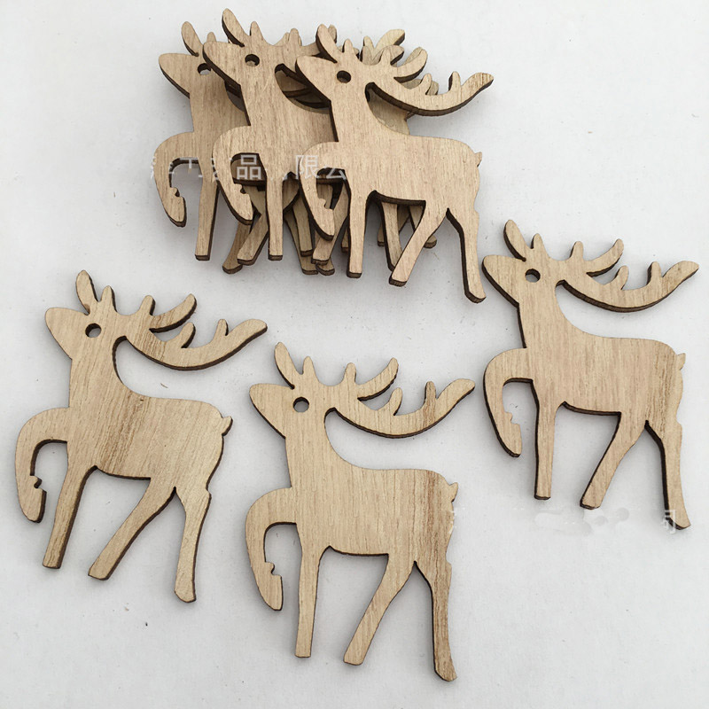 Christmas Ornaments Wooden Tree Pendants