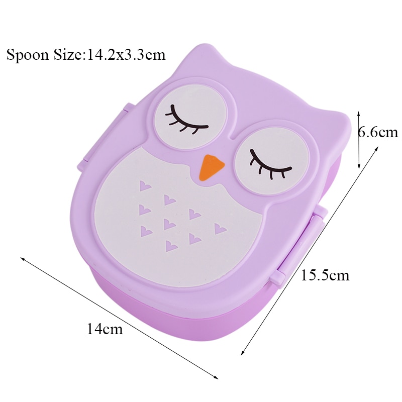 Cute Owl Pattern Kids Lunch Box