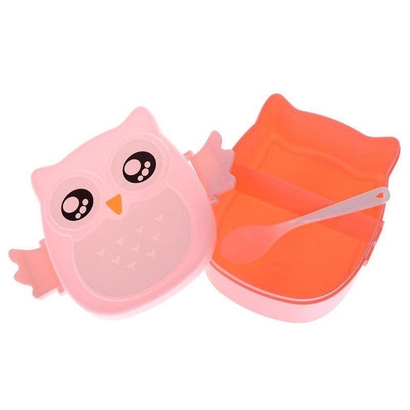 Cute Owl Pattern Kids Lunch Box