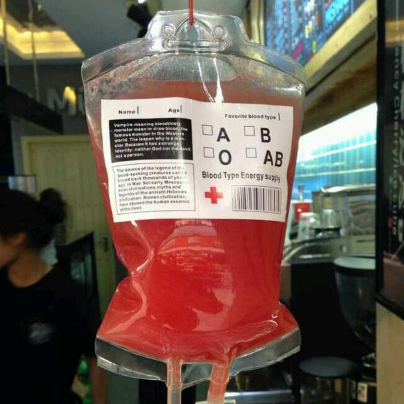 Blood Bag Drink Pouches Juice Bag