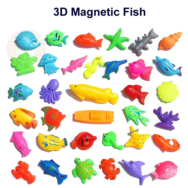 3D Magnetic Fishing Games Toy Set