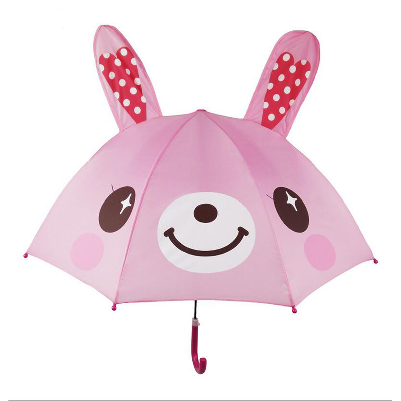 Kids Umbrellas Cute Cartoon 3D Ears Design