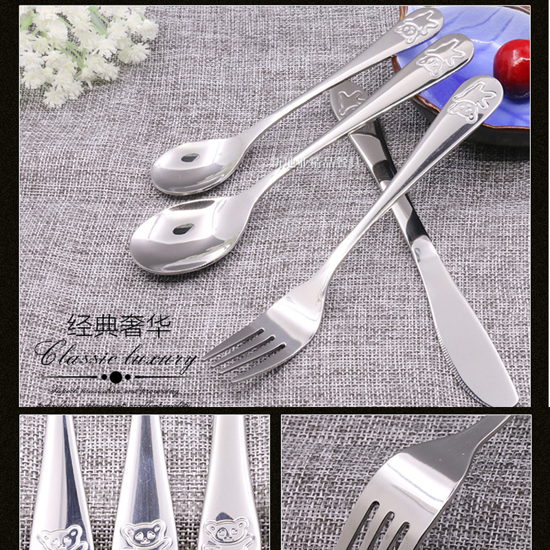 Children’s Cutlery Set Stainless Steel Panda