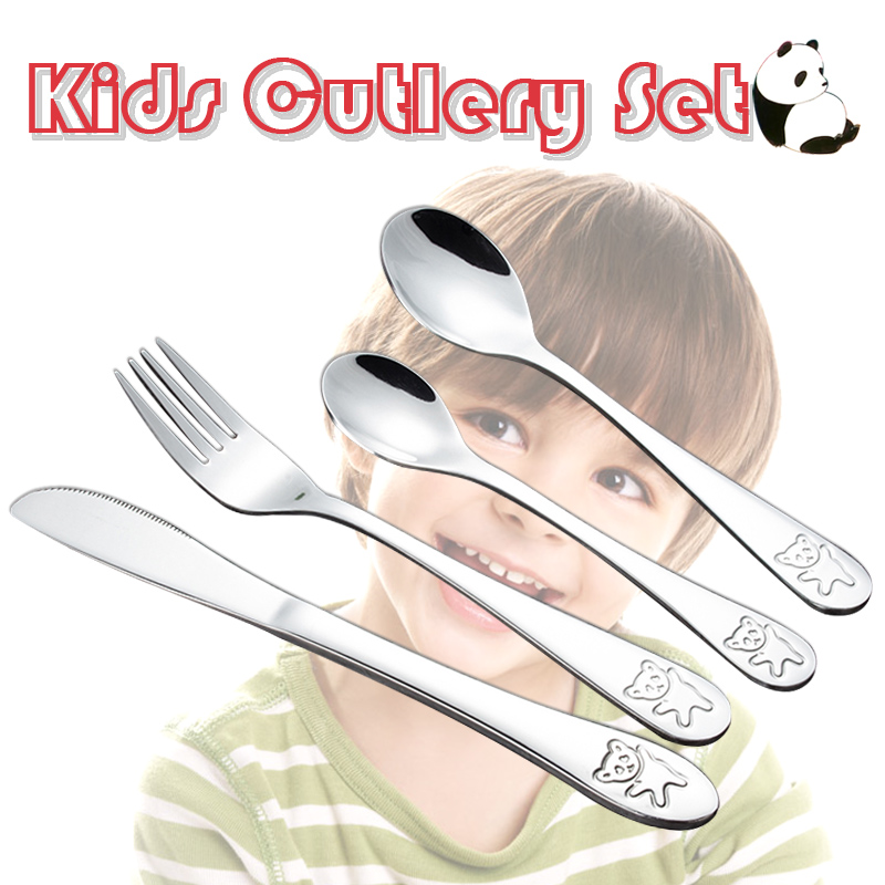 Children’s Cutlery Set Stainless Steel Panda