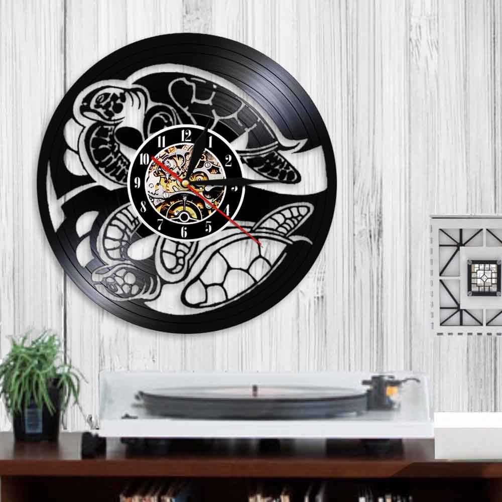 Creative LED Decorative Unique Black Wall Clock