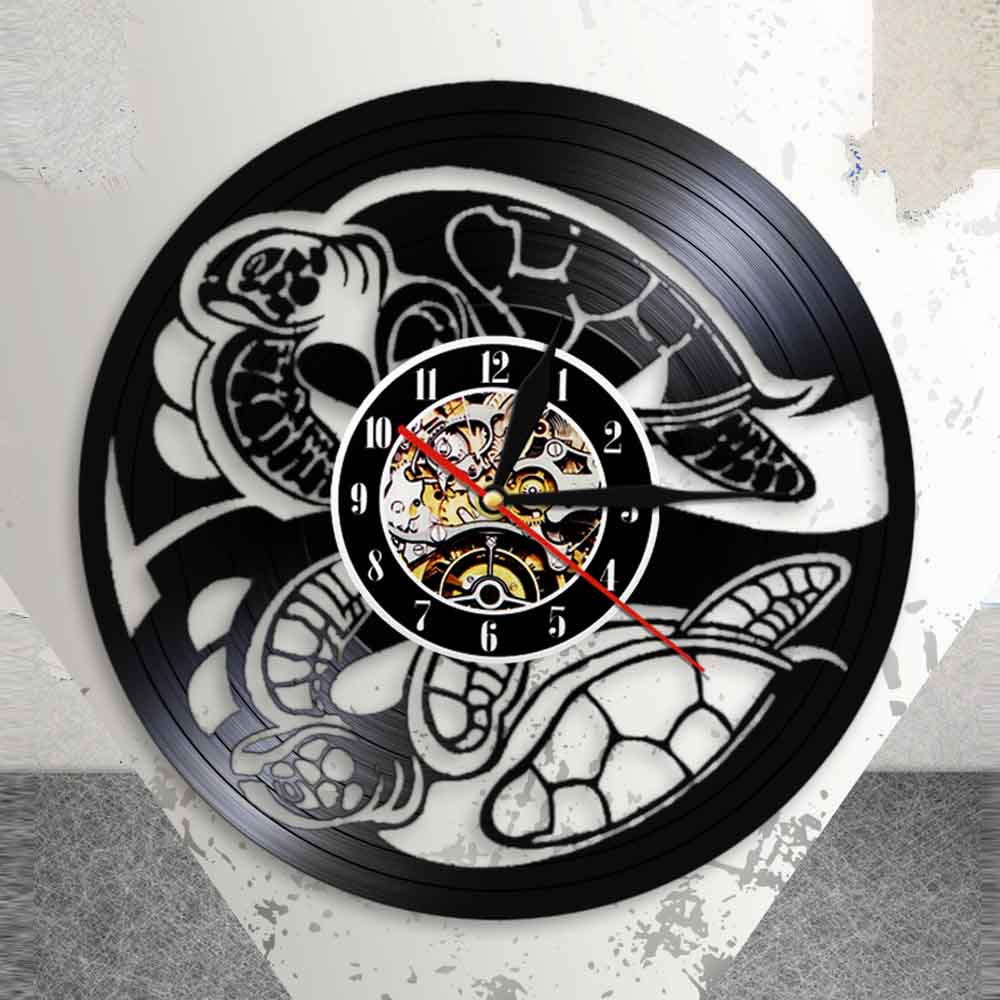 Creative LED Decorative Unique Black Wall Clock