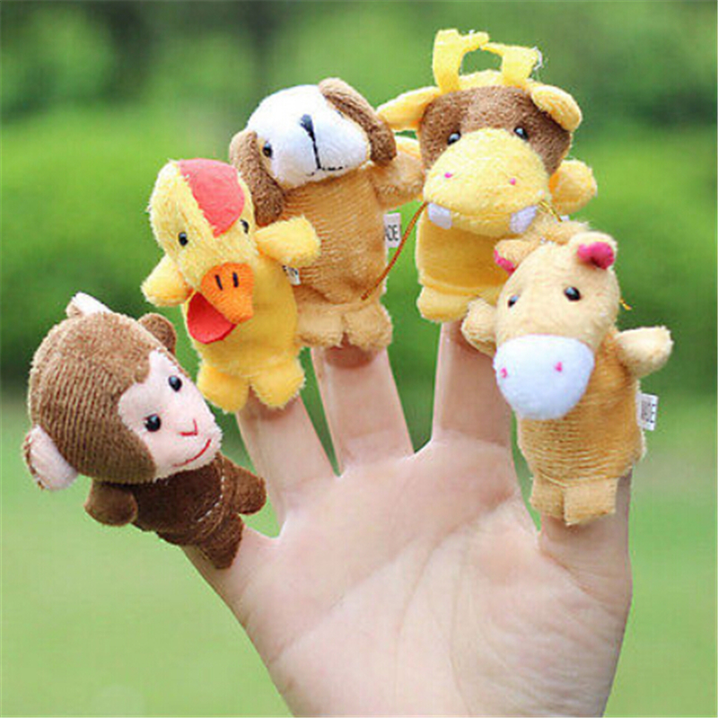 Cute Animal Finger Puppets Plush Toy Set