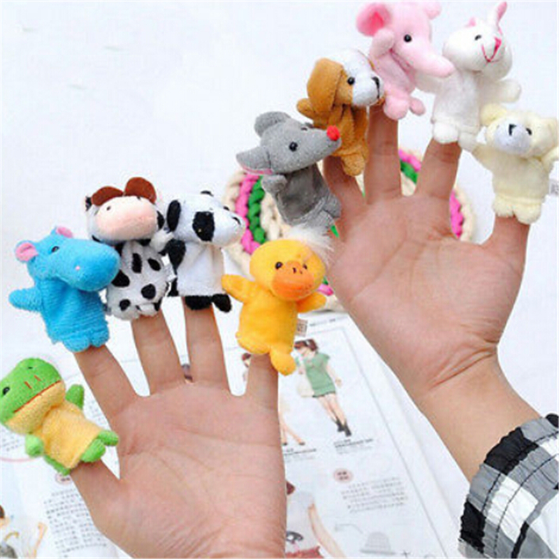 Cute Animal Finger Puppets Plush Toy Set