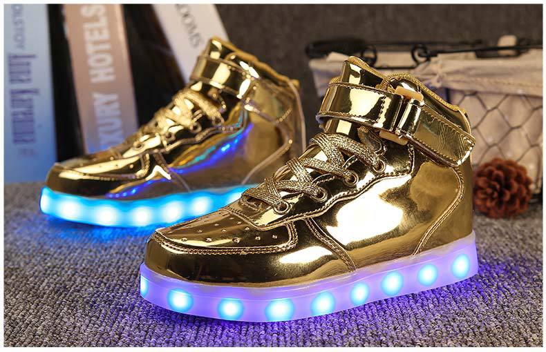 USB Rechargeable LED Glowing Sneakers