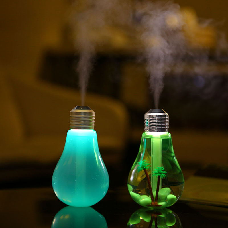 USB 7 Colors Bulb Night Light Ultrasonic Humidifier