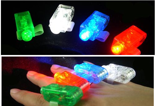 Laser Finger Beam Rings (Set of 4)