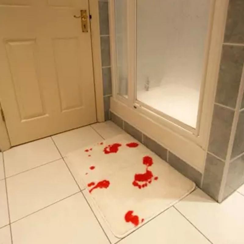 Novelty Non-Slip Halloween Blood Bath Mat