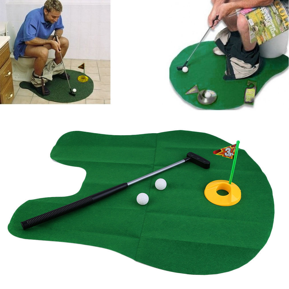 Funny Potty Putter Toilet Golf Game