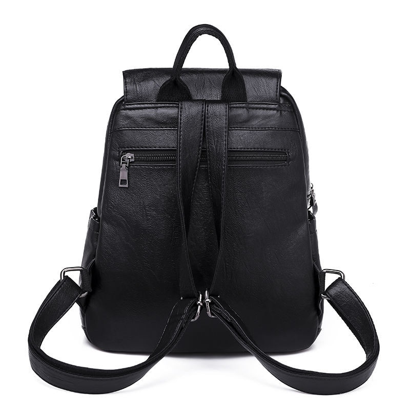 Ladies Leather Rucksack Casual Backpack