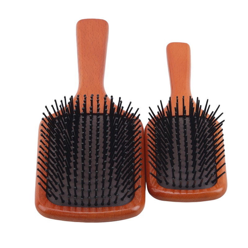 Wooden Paddle Brush Hair Care Accessory