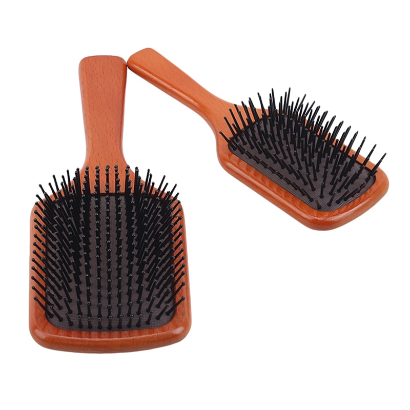 Wooden Paddle Brush Hair Care Accessory