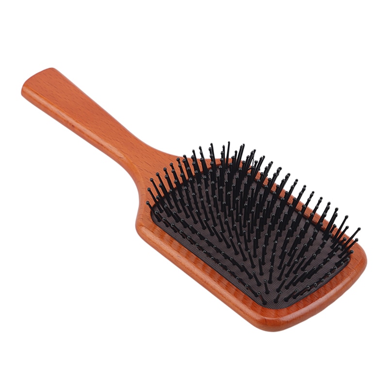 Wooden Paddle Brush Hair Care Accessory