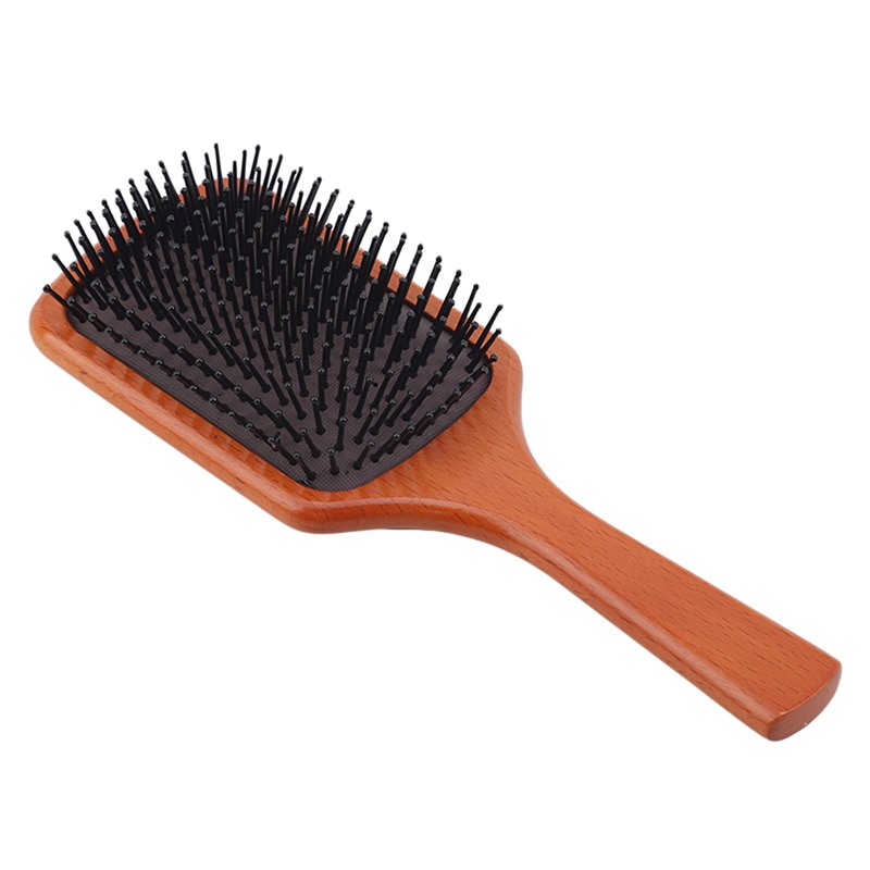 Wooden Paddle Brush Hair Care Accessory