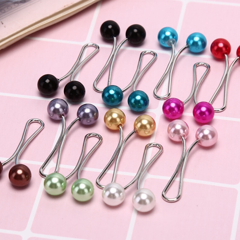 Hijab Clips with Pearl (12 pcs)