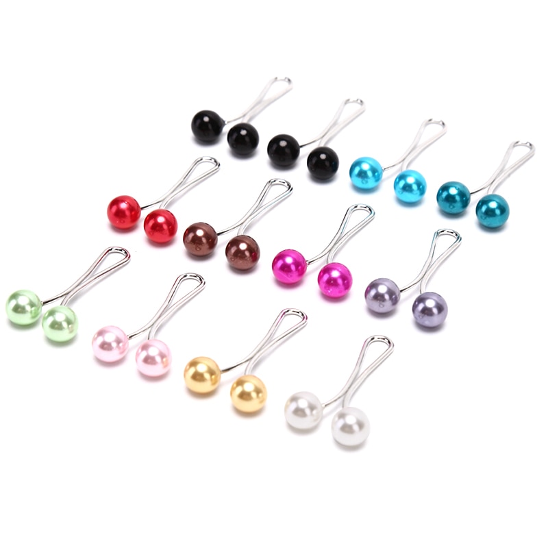 Hijab Clips with Pearl (12 pcs)