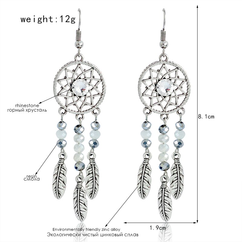 Ladies Fashionable Dreamcatcher Earrings