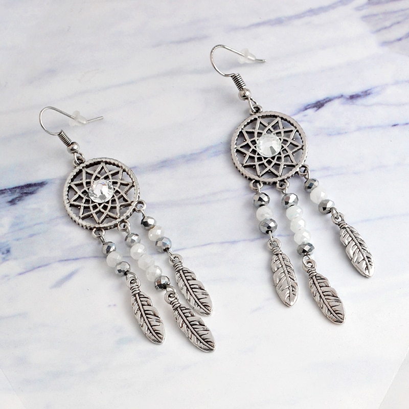 Ladies Fashionable Dreamcatcher Earrings