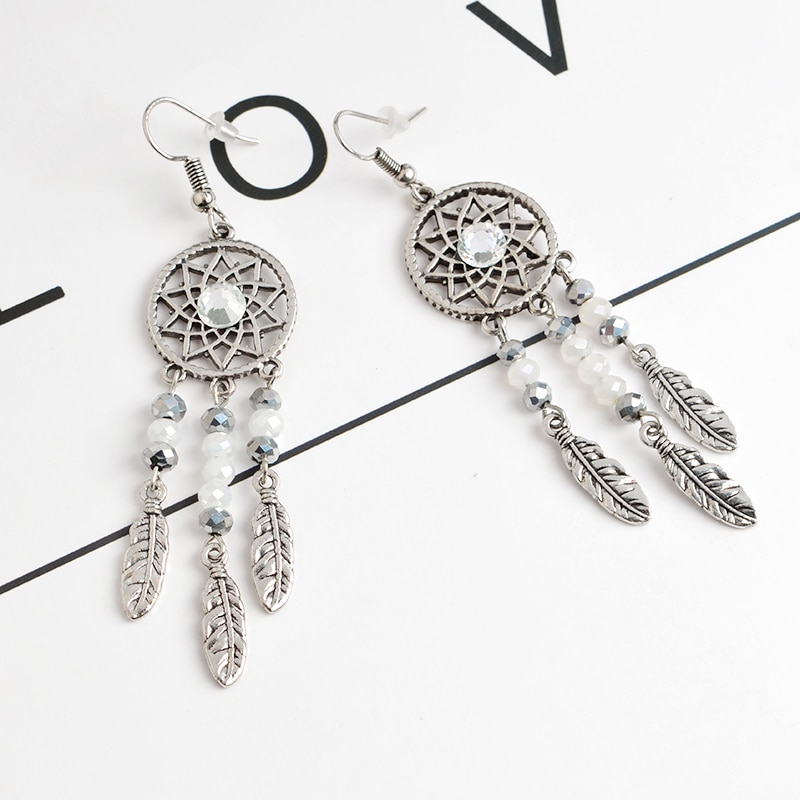 Ladies Fashionable Dreamcatcher Earrings