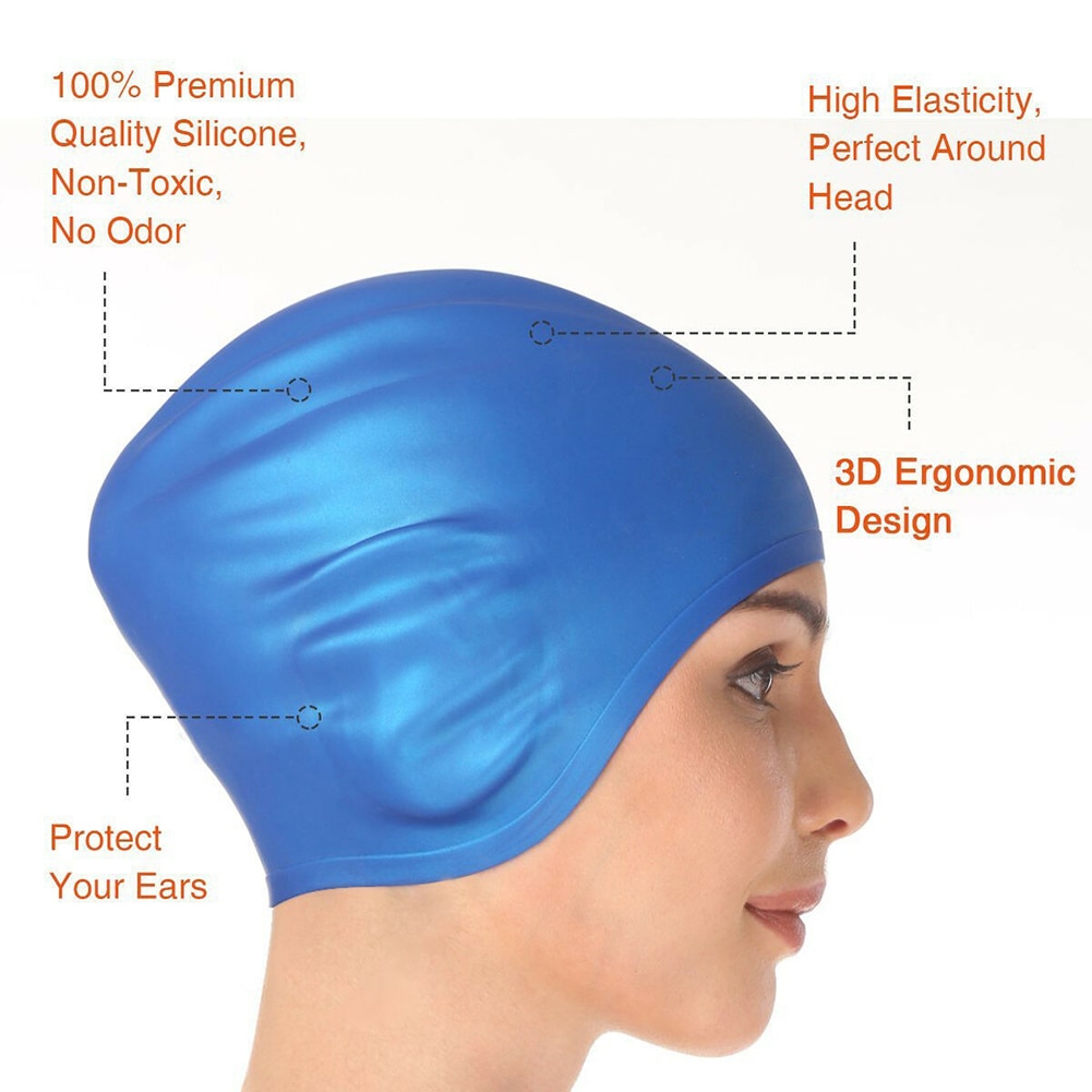 Waterproof Silicone Swimming Cap