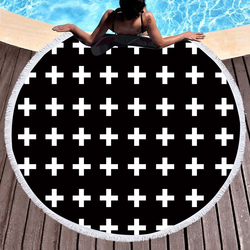 Microfiber Round Boho Beach Towel