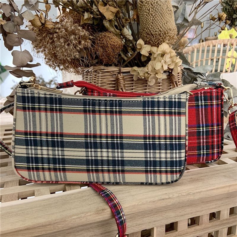 Plaid Handbag For Women