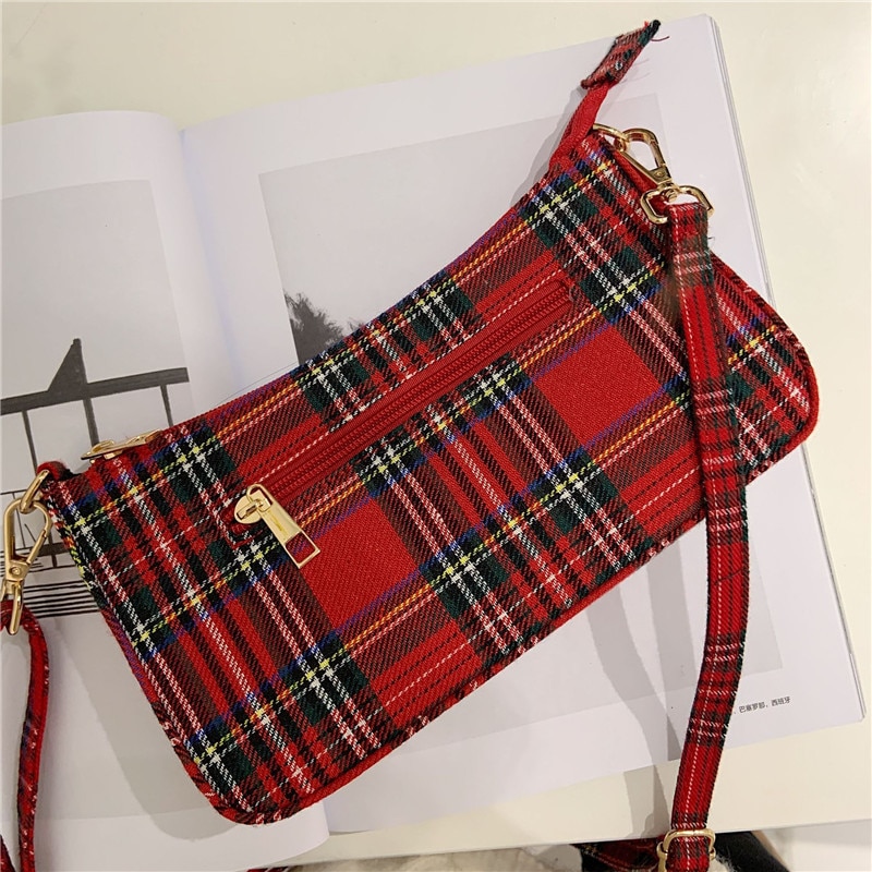 Plaid Handbag For Women