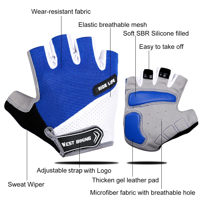 Cycling Gloves Half Finger Style