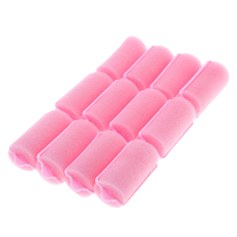 Sponge Hair Rollers Curl Foams (12 Pcs)