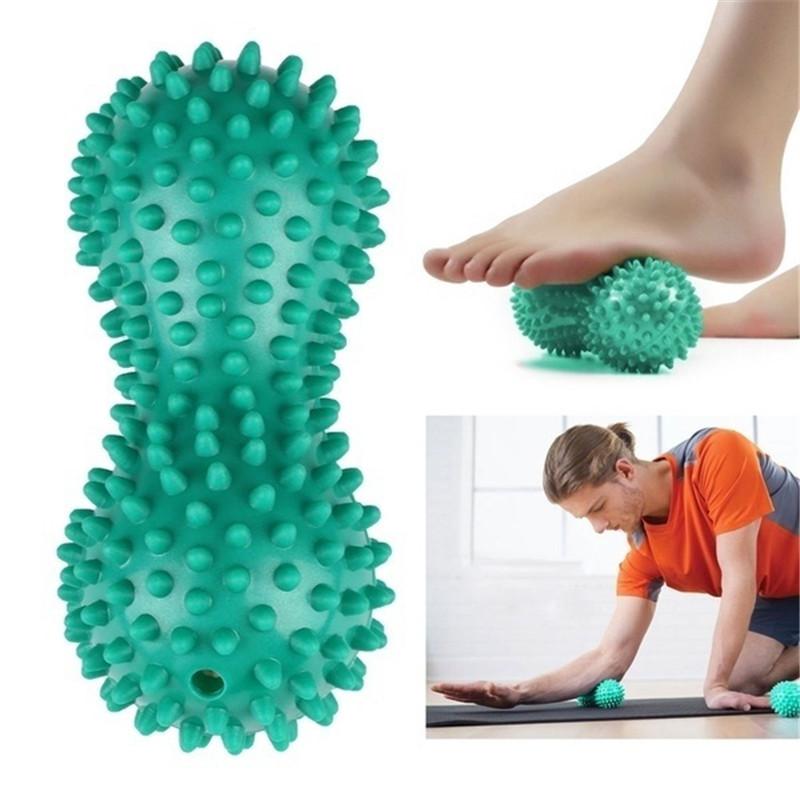 Double Spiky Ball Peanut Massage Roller